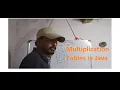 Printing Multiplication Table with Java Like and Subscribe
