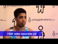 H M Interview - Sales Associate