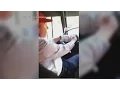 Toronto bus driver eats chips has foot on dash while in motion