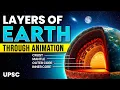 Structure Of The EARTH Layers Of EARTH Through Animation OnlyIAS
