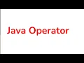 Java Operator Part 2