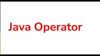 Java Operator Part 2