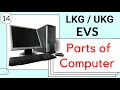 Class LKG UKG EVS parts of computer computer parts name in english toppo kids