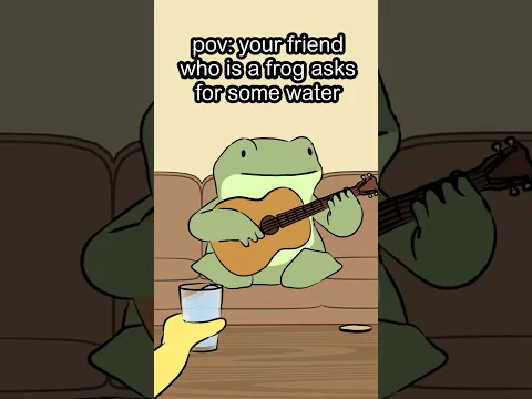 Frogs don’t drink with their mouths, they absorb it through a skin patch on their belly