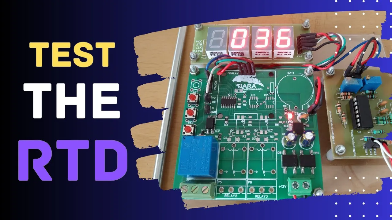 RTD Temperature Display using Microcontroller | RTD Temperature sensor interfacing with MCU