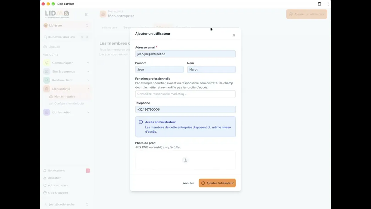Introduction et configuration du bureau