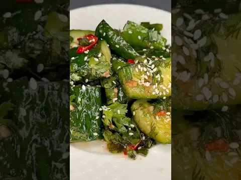 Блюдо из огурцов, которое не надоедает