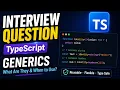 TypeScript Interview Question What Are Generics Explained Simply