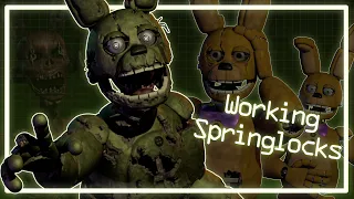 modeling Springtrap with working springlocks speed model fnaf 3