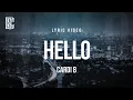 Lagu Cardi B - Hello | Lyrics