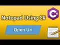 Notepad using C - Opening Url in Browser AboutForm C Beginner Tutorial