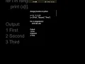 Python l range function
