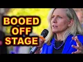 Virginia Governor Abigail Spanberger HECKLED BOOED Off Stage