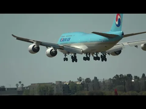 Download MP3 (4K) AWESOME Korean Air 747 landing!