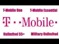 Understanding T-Mobile One T-Mobile Essential Unlimited 55 Military Plan FREE NETFLIX