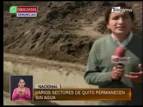 Varios sectores de quito permanecen sin agua
