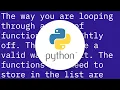 Looping through list of functions in a function in Python dynamically