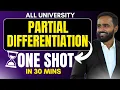 PARTIAL DIFFERENTIATION ONE SHOT ALL UNIVERSITY ENGINEERING MATHEMATICS PRADEEP GIRI SIR