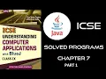 ICSE Class 9 Solved Programs Chapter 7 Part 1