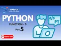 Functions in Python Part 5 Advanced Function Techniques Python Tutorial - Chapter 10