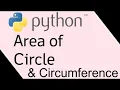 Python Exercises Print Circumference Area Of The Circle