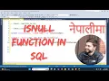 35 ISNULL FUNCTION IN SQL ISNULL Statement How does ISNULL work SQL DBMS In NEPALI