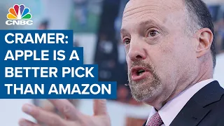 Why Jim Cramer thinks Apple is a much better pick than Amazon