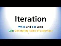 Iteration - While and For Loops Part 2