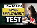 How to Pass KPMG Aptitude Employment Assessment Test - Questions and Answers with Solutions