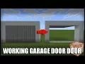 How to Make a Working Garage Door in Minecraft Command Block