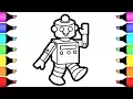 Coloring Pages Toy Robot Colouring for children