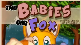 Two babies one fox