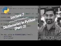 Python Lecture 7 Dictionaries in Python Part2