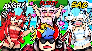 My Girlfriend SPLIT Into 3 Different Girls... (ROBLOX BLOX FRUIT)