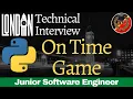 On-Time Game Waiting Game Python Coding Challenge