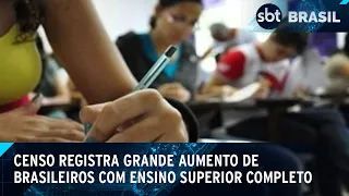 Número de brasileiros com ensino superior completo triplica em duas décadas | SBT Brasil (26/02/25)