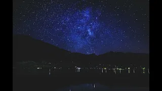 night ambience with calm rainy sound and cricket sing