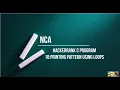 10 Printing pattern using loops Hackerrank c solutions