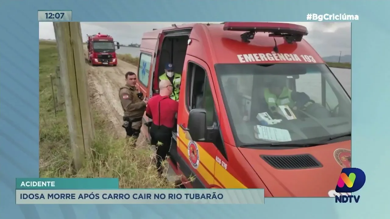 Giro de Notícias: idosa morre após carro cair no rio Tubarão