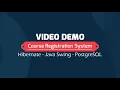 Course Registration System Java Swing - Hibernate