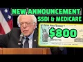 Stimulus Check Update 800 Check For Social Security SSDI Medicare Low Income Fix Income