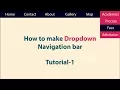 Dropdown menu with css in bangla tutorial-1