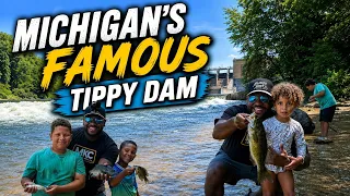 Fishing The Tippy Dam In Michigan