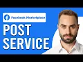How To Post A Service On Facebook Marketplace How To Advertise Services On Facebook Marketplace