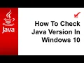 How To Check Java Version In Windows 10