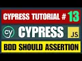 Cypress tutorial BDD Mocha Chai Should Assertions Explained
