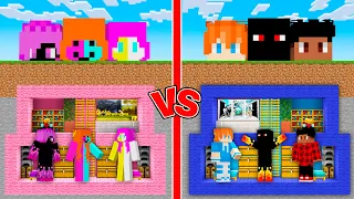 Batalha de BUNKERS de MENINOS vs MENINAS