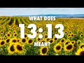 What Does Angel Number 1313 Mean