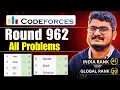 Codeforces Round 962 Editorial ABCDEFG All Problems