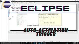 Fix Eclipse IDE Content Assist Auto-Activation Trigger Basic Advance Solutions 2020